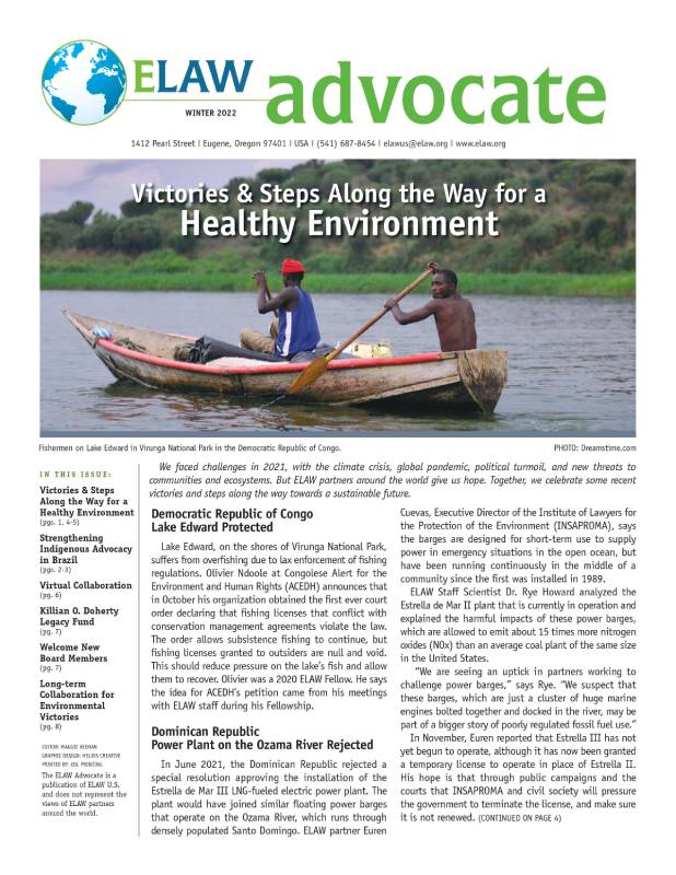 ELAW Advocate Winter 2022