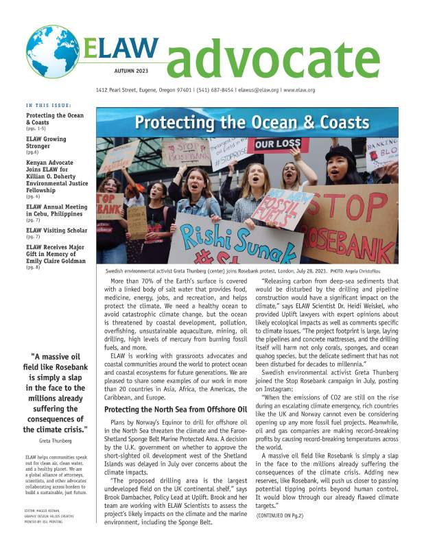 ELAW Advocate, Autumn 2023