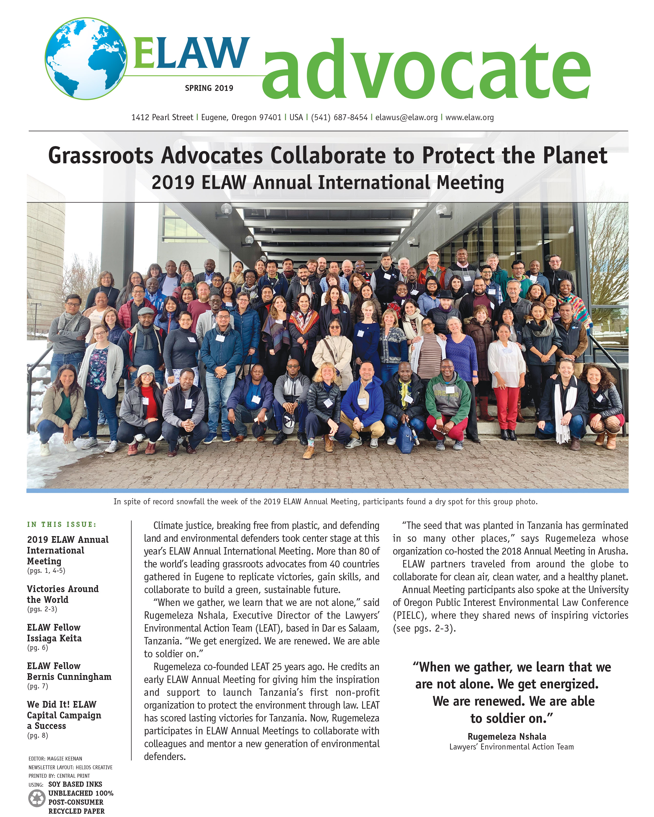 Grassroots Advocates Collaborate to Protect the Planet