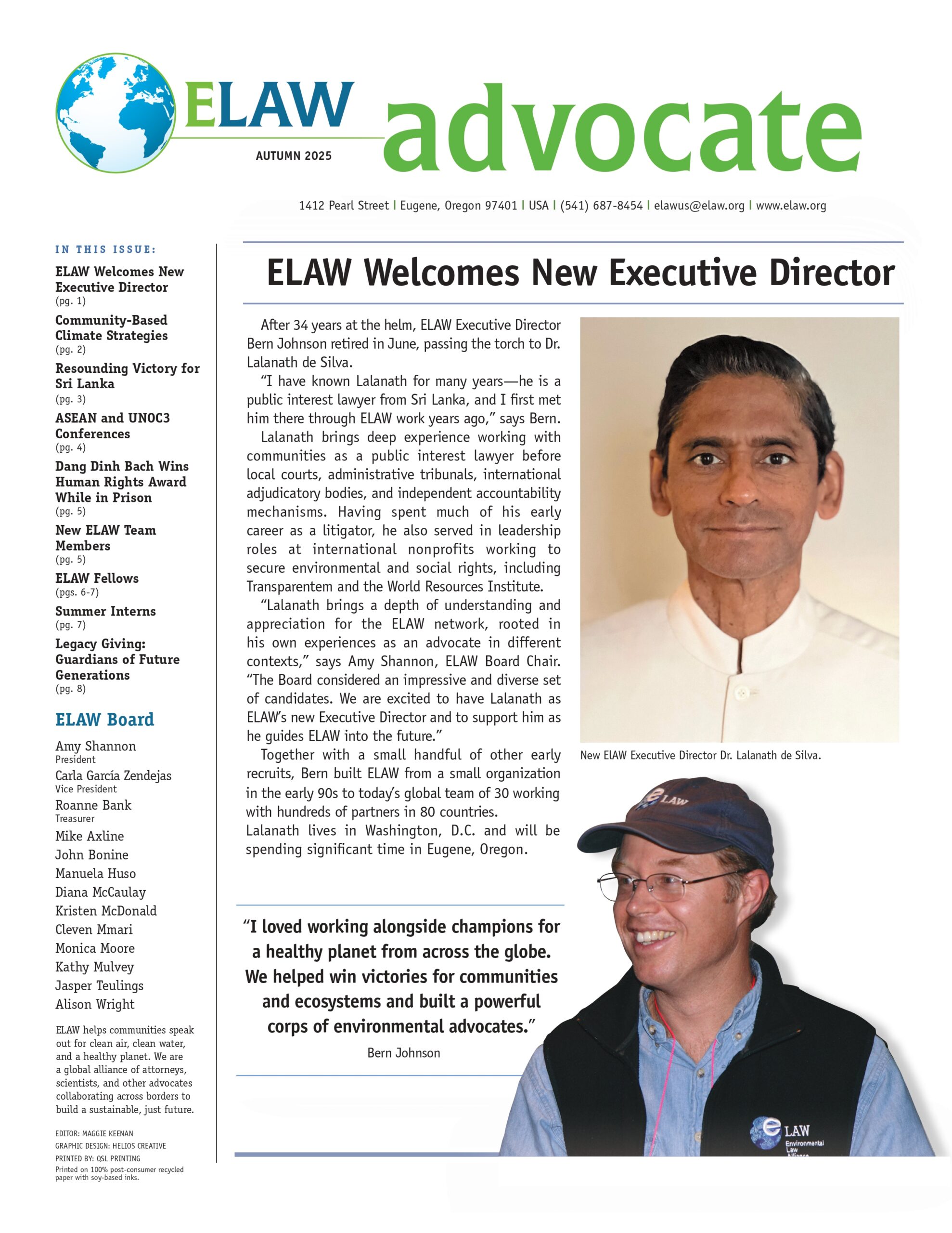 Autumn Advocate 2025 Cover