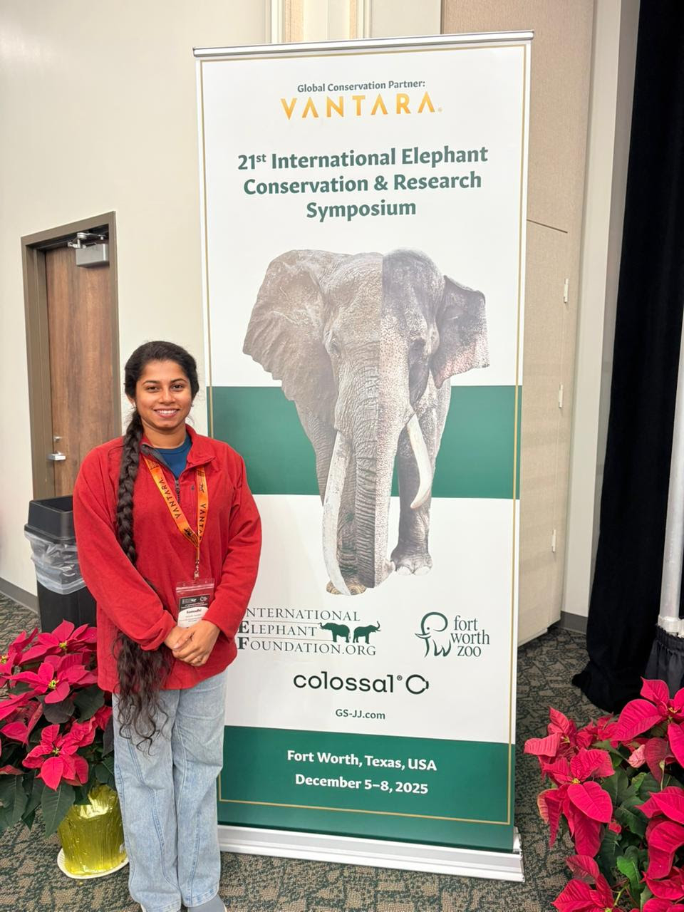 Samadhi Hansani at the symposium at the Ft. Worth Zoo