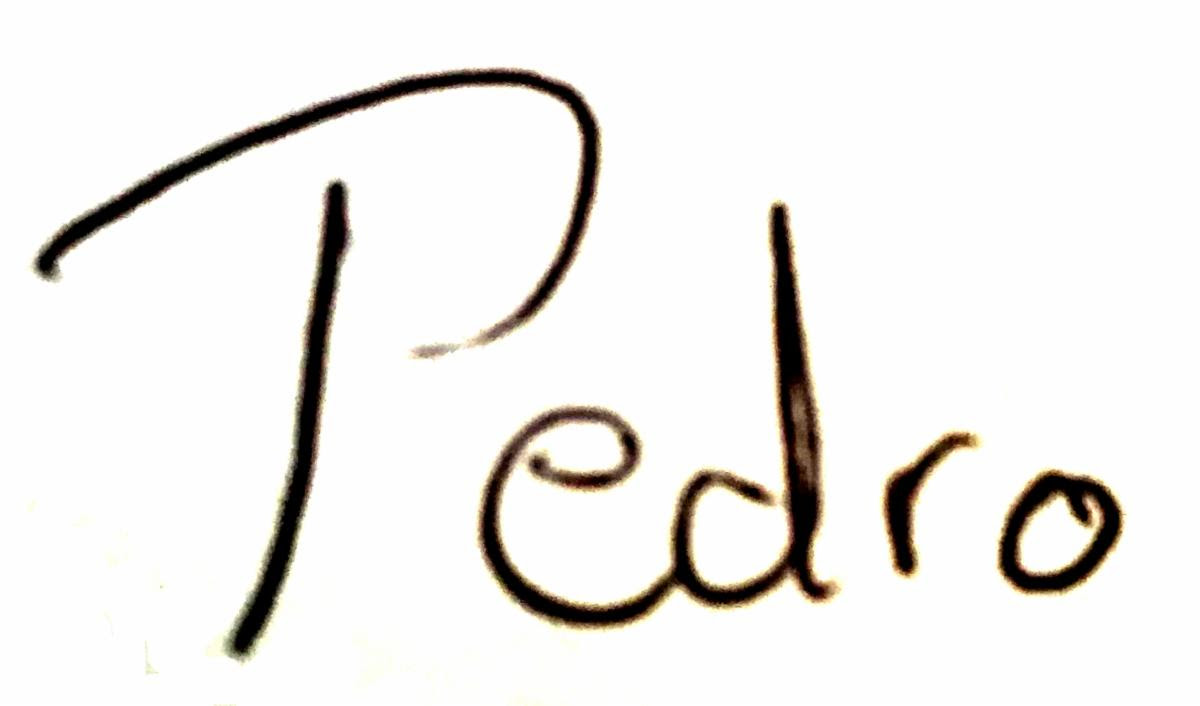 Pedro's signature