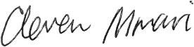 Cleven Mmari signature